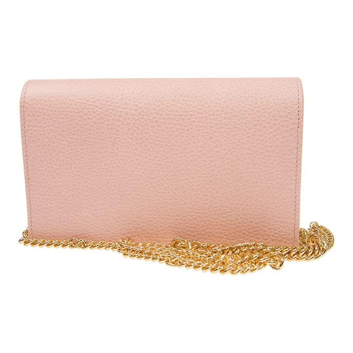 GUCCI Marmont Leather Wallets Shoulder Bag Crossbody Bag Women's Pink-2