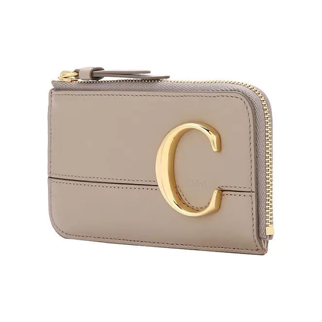 Chloe Chloé Bags Cow Leather Coin Purse Women's Gray-1