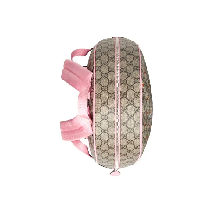 GUCCI Collaboration Canvas Backpack Kids' Ebony/Pink-3