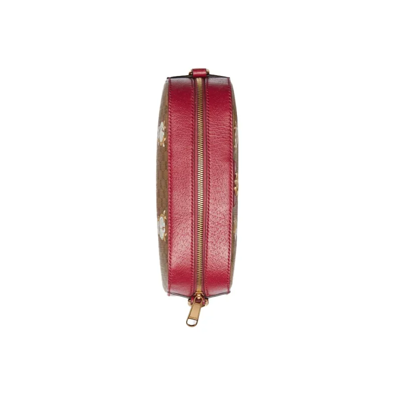 GUCCI Canvas With Leather Camera Bag, Shoulder Bag, Crossbody Bag Unisex-4