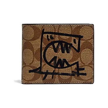 COACH X Guang Yu 3 IN 1 Wallet Canvas Wallet Men's Brown