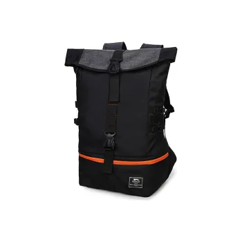 Slazenger Polyamide Backpack Large Size Men's Black Orange