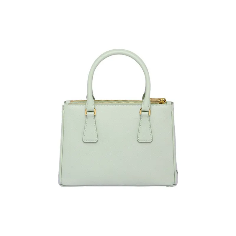 PRADA Galleria Killer Bag Cow Leather Shoulder Bag Small Size Women's Aqua Green-2