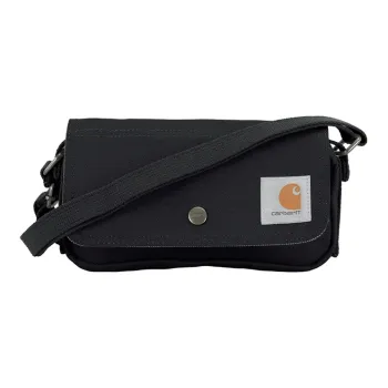 Carhartt Fabric Crossbody Bag, Shoulder Bag Unisex Black