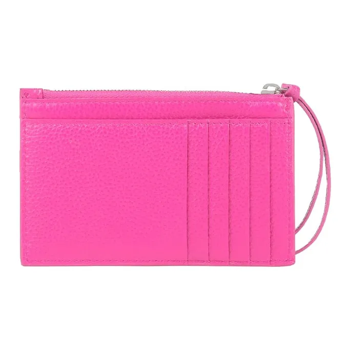 Balenciaga Neo Classic Cow Leather Coin Purse Card Clip Card Holder Regular Women's Bright Pink-1