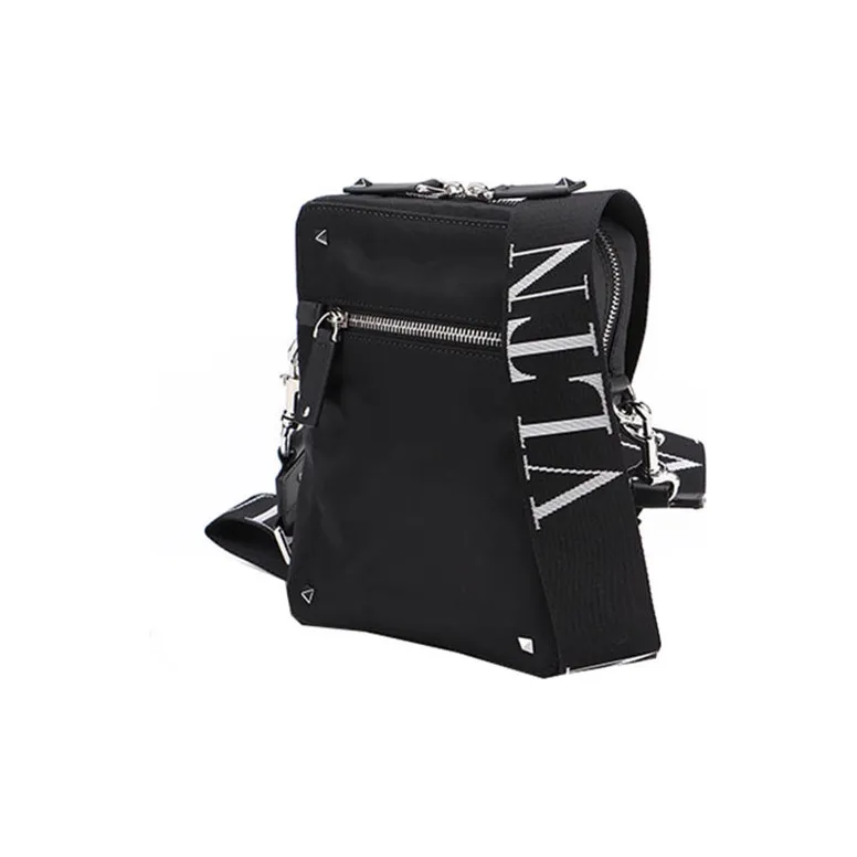 Valentino Polyamide Messenger Bag Shoulder Bag Crossbody Bag Regular Men's Black-1