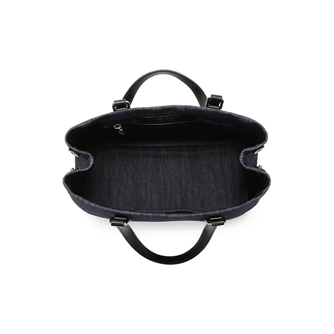 PRADA Fabric One Shoulder Handbags Women's Denim Blue-5