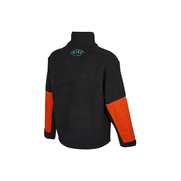 Nike CNY Mens Color Block Logo Print Jacket Black-1