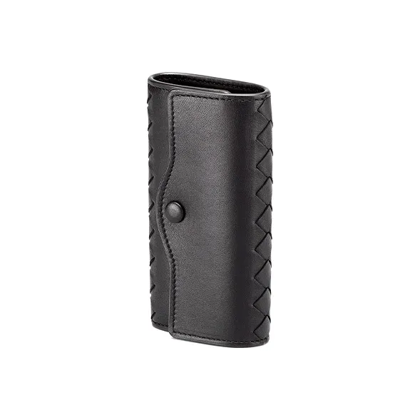 Bottega Veneta Sheepskin Key Pouch Women's Black-1