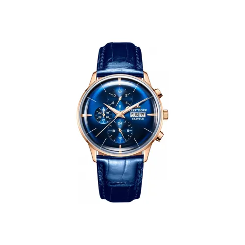 REEF TIGER Seattle Collection Chief Automatic Mechanical Movement Watch Men's Watches Blue Dial RGA1699 PJLL