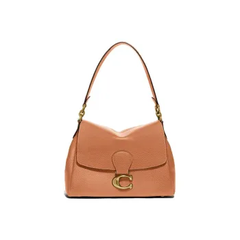 COACH May Leather Crossbody Bags Shoulder Bags Women's Orange