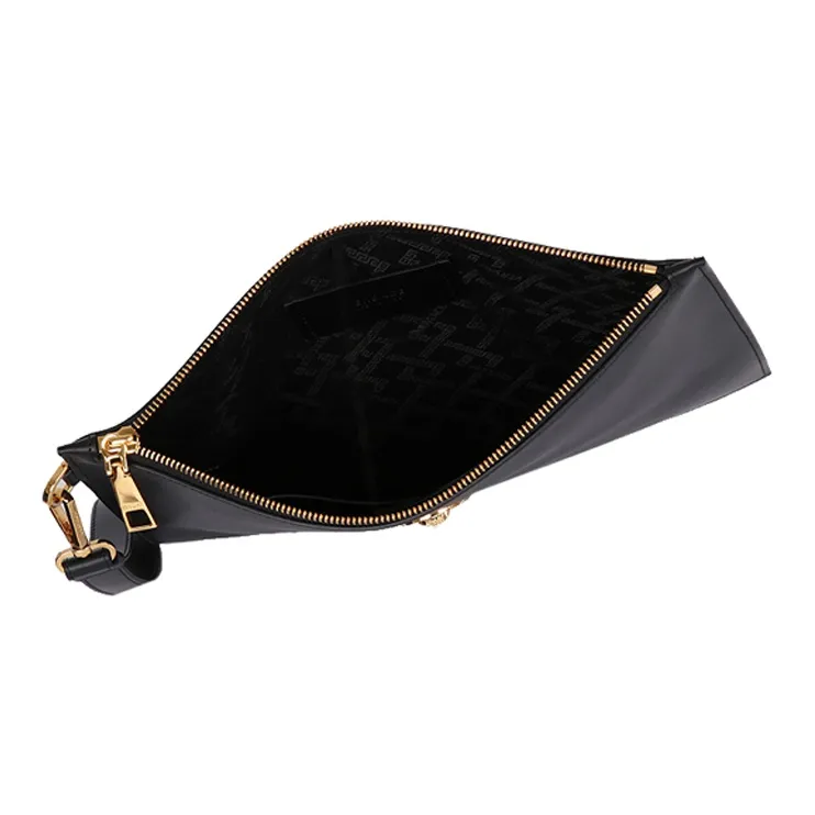 VERSACE Cow Leather Commute Bag Coin Purse Clutch Regular Men's Black-4