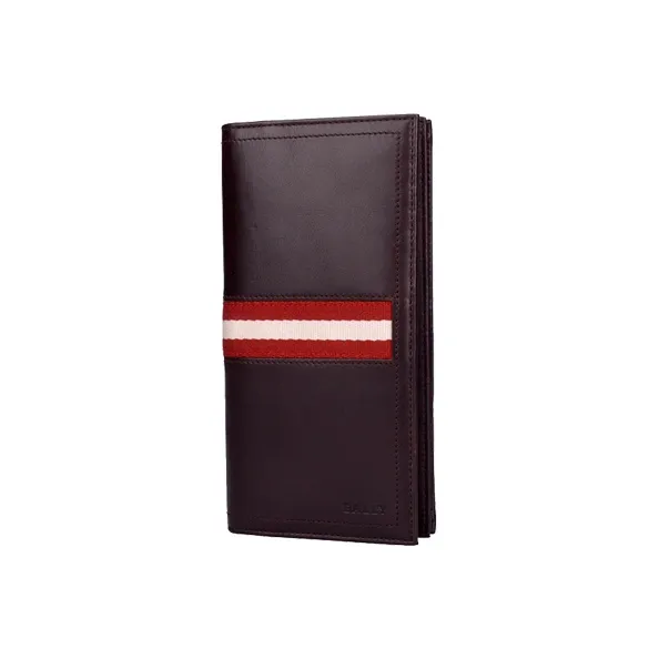 BALLY Cow Leather Wallet Coin Purse Wallet Men's Brown-2