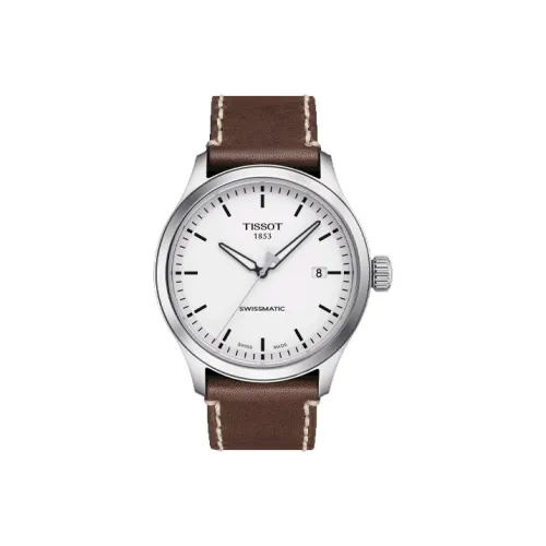 TISSOT Automatic Mechanical Movement Men's Watches Swiss Watches 43mm White Dial Stainless Steel Watch Case