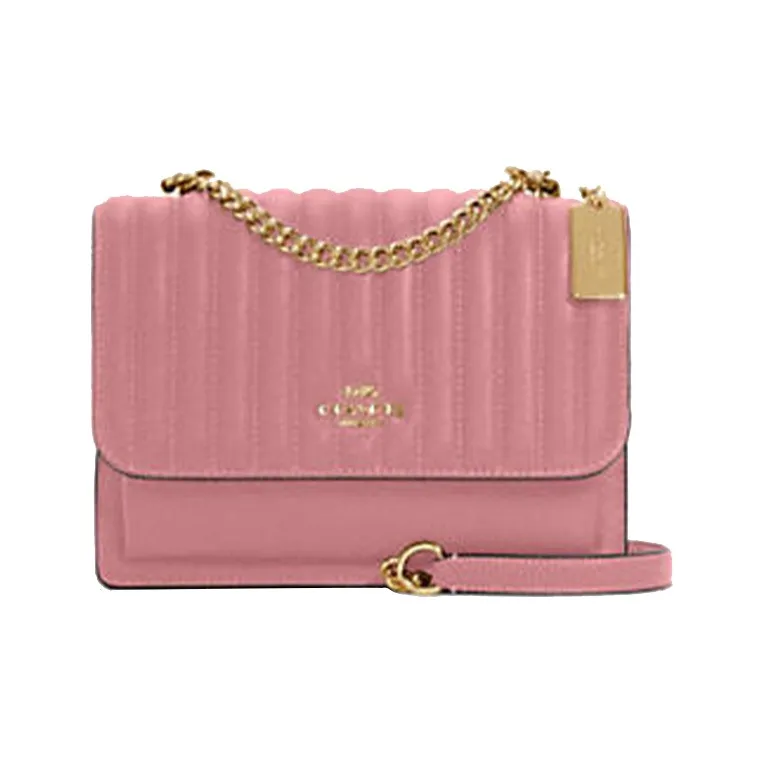 COACH Klare Leather Trunk Bag Crossbody Bags Small Size Women's Cherry Blossom Pink-0