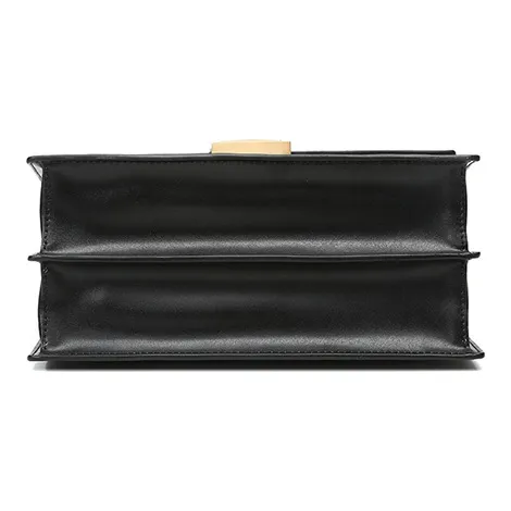 FENDI Kan I Leather Trunk Bag Crossbody Bag Handbag Shoulder Bag Regular Women's Black/Brown-4