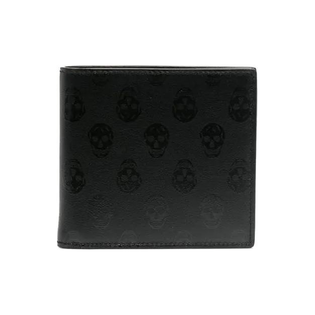 Alexander McQueen Leather Wallet Men's Black-0