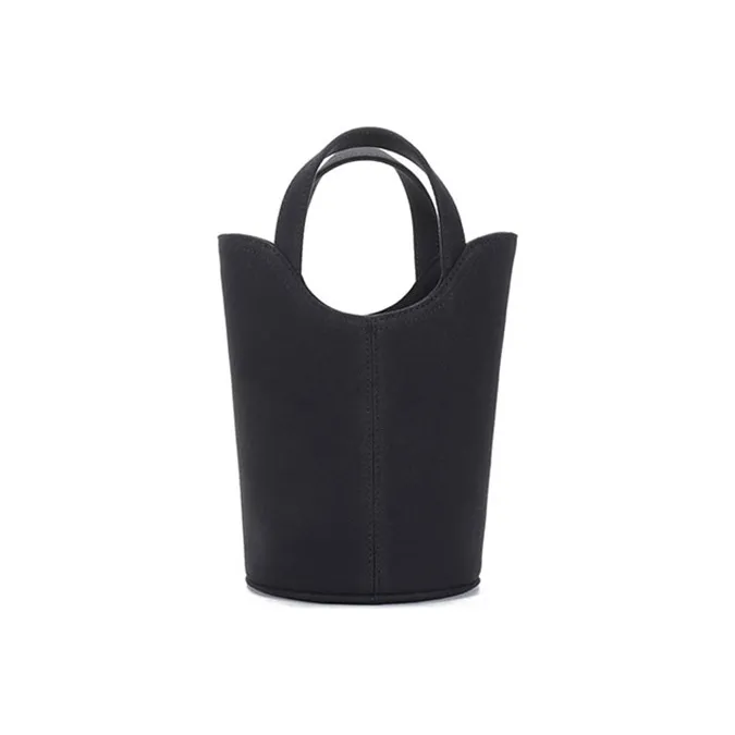 Balenciaga Fabric Bucket Bag Crossbody Handbag Shoulder Bag Mini Women's Black-3