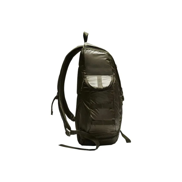 Nike Nylon Fabric Backpack Regular Unisex Olive Green-2