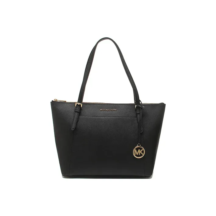MICHAEL KORS Ciara Leather Tote Bag Shopping Bag Handbag Shoulder Bag Women's Black-0