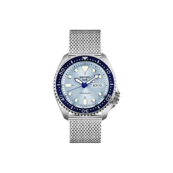 SEIKO Series 5 Automatic Mechanical Movement Stainless Steel Strap Watch Men's Watches Blue Dial SRPE77K1