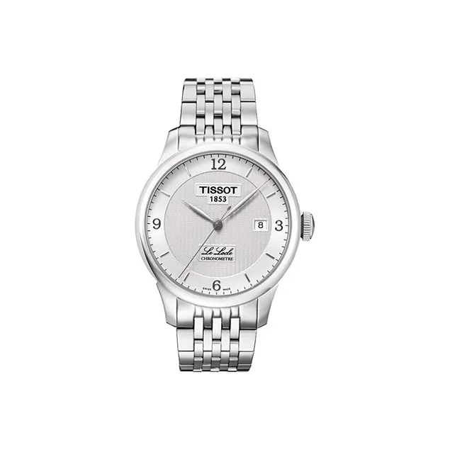 TISSOT Le Locle Collection Automatic Mechanical Movement Men's Watches Watch 39.3mm Silver Dial Stainless Steel Case-0