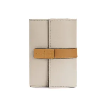 LOEWE Grained Calfskin Wallet Women's Oat
