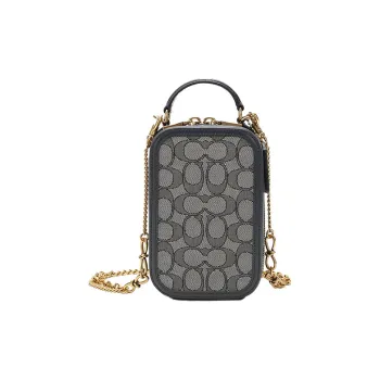 COACH Alie PVC Bonded Leather Cell Phone Pouch Handbag Crossbody Bag Camera Bag Shoulder Bag Small Size Women's Blue