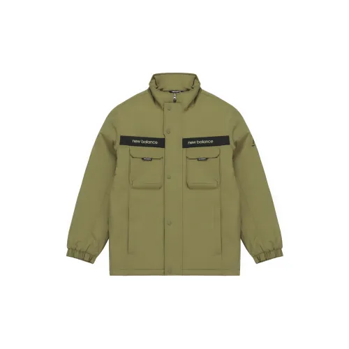 New Balance Puffer Jackets Men Olive