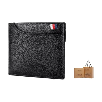 Ace Paul Cow Leather Wallet Men's Black