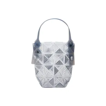 ISSEY MIYAKE Rubber Shoulder Bag, Crossbody Bag, Handbag Medium Size Women's Gray