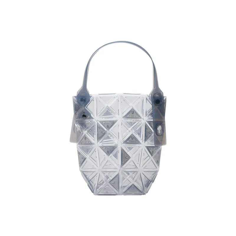 ISSEY MIYAKE Rubber Shoulder Bag, Crossbody Bag, Handbag Medium Size Women's Gray-0