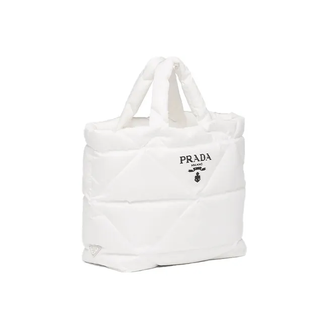 PRADA Nylon Tote Bag Shopping Bag Shoulder Bag Handbag Women's White-1