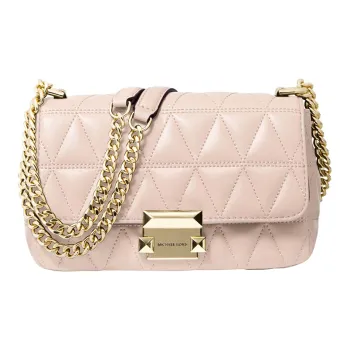 MICHAEL KORS Sheepskin Chain Bag, Shoulder Bag, Crossbody Bag Small Size Women's Soft Pink