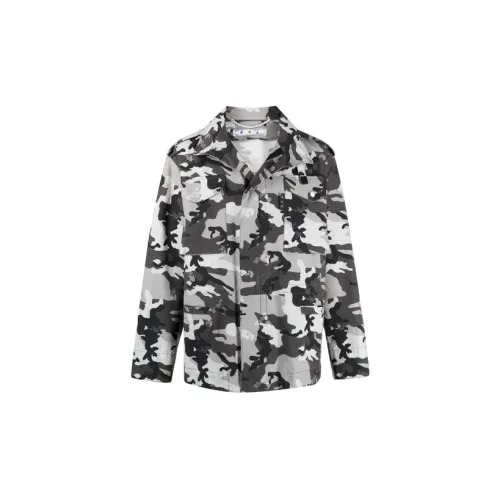 OFF-WHITE Camouflage All Over Logo Print Jacket 