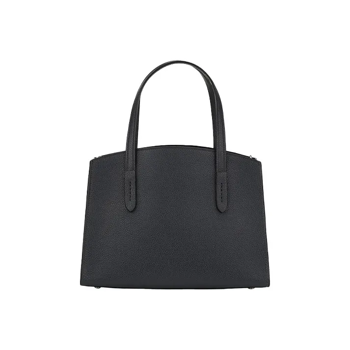COACH Charlie Leather Shoulder Bag, Crossbody Bag, Handbag Tubas Women's Black-4