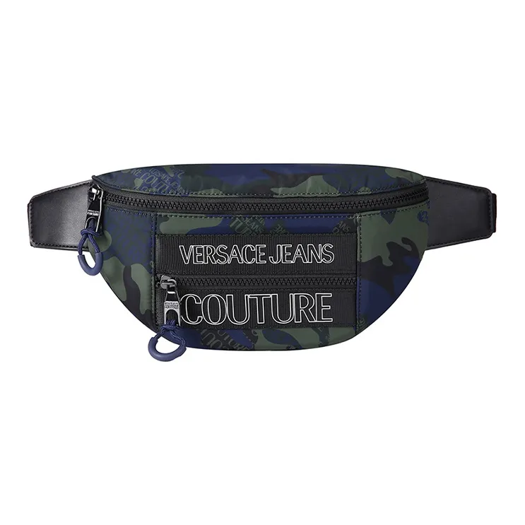VERSACE JEANS COUTURE Sling Bag Fanny Pack Mini Men's Army Green-0