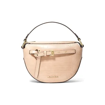 MICHAEL KORS Emilla Leather Dome Bag Handbag Medium Size Women's Pink