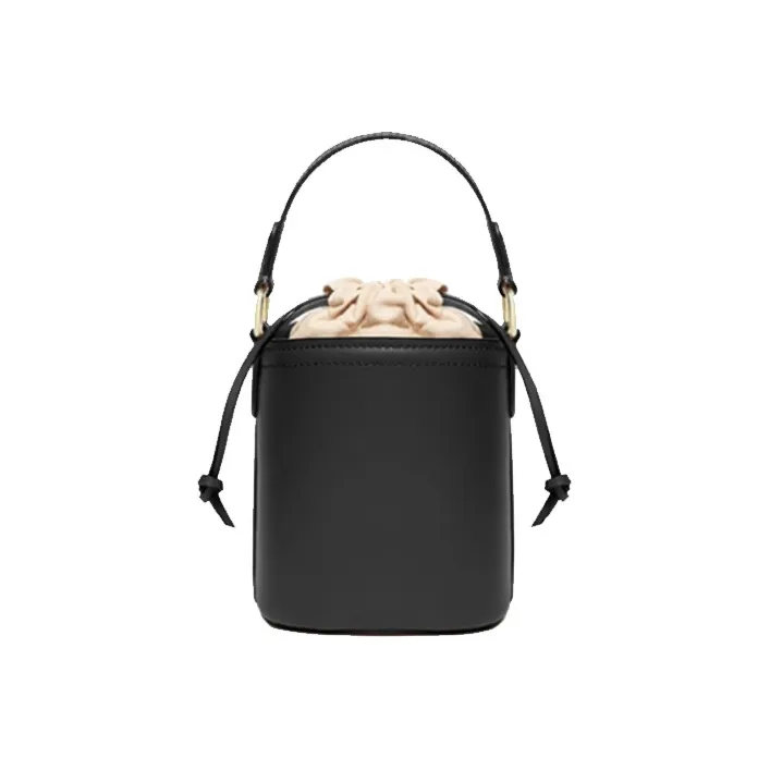 MICHAEL KORS Aidy Cow Leather Bucket Bag Handbag Shoulder Bag Crossbody Bag Small Size Women's Black-1