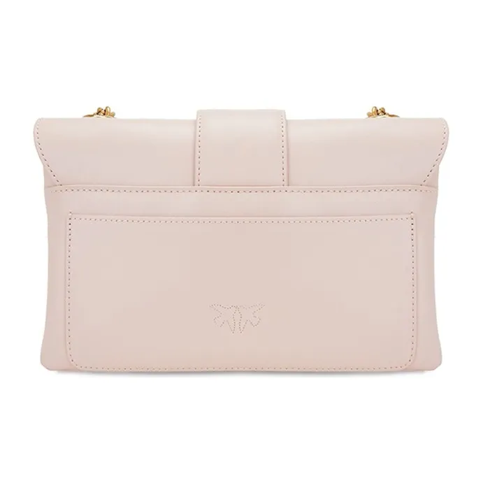 PINKO Cow Leather Messenger Bag Envelope Bag Crossbody Bag Shoulder Bag Regular Women's Pink-2