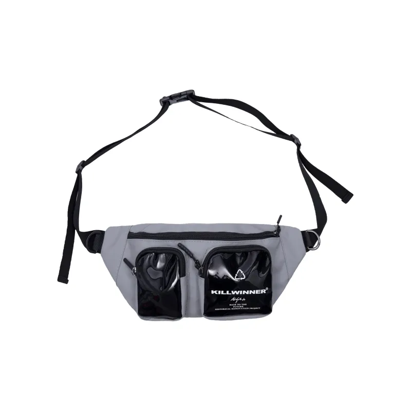 KILLWINNER Polyester Crossbody One Shoulder Fanny Pack Regular Unisex Gray-1
