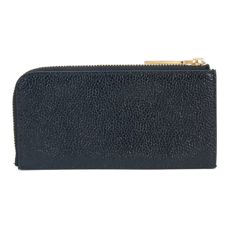 THOM BROWNE Pebbled Half Zipped Around Wallet-2