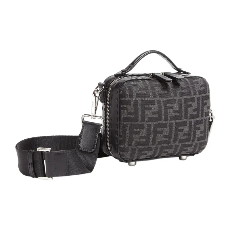 FENDI Polyester Travel Bag Mini Men's Gray-2