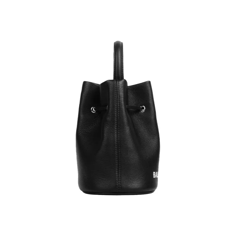 Balenciaga Cow Leather Bucket Bag, Shoulder Bag Regular Women's Black-2