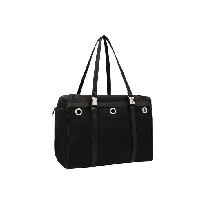 PRADA Nylon Fabric Handbag Women's Black-1