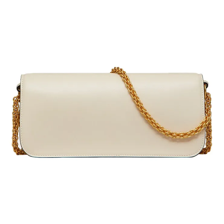 Valentino Locò Calfskin Shoulder Bag Crossbody Bag Handbag Regular Women's Ivory White-2