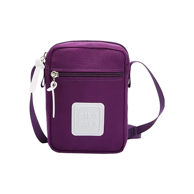 CILOCALA Nylon Fabric Crossbody Bag Square Bag Shoulder Bag Regular Unisex Red Candy Color-29