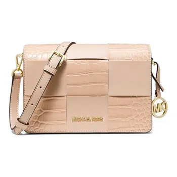 MICHAEL KORS Mercer Polyurethane Small Square Bag Shoulder Bag Crossbody Bag Small Size Women's Nude Pink