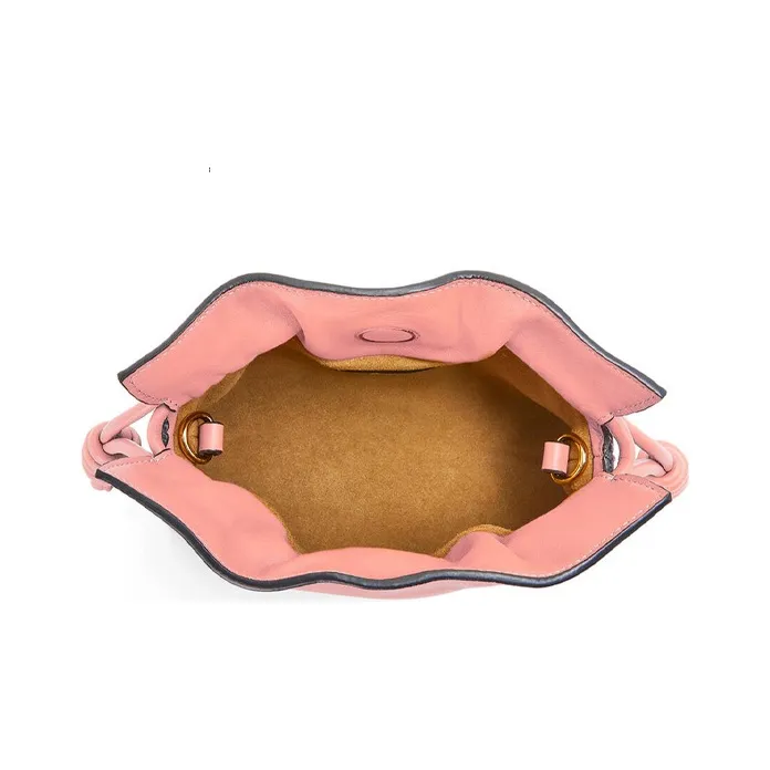 LOEWE Flamenco Nappa Cow Leather Clutch Mini Women's Pink-2