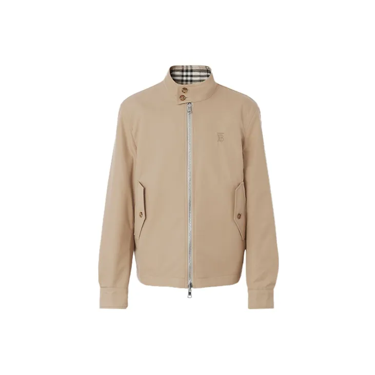 Burberry Reversible Check Wool Cotton Harrington Jacket-2